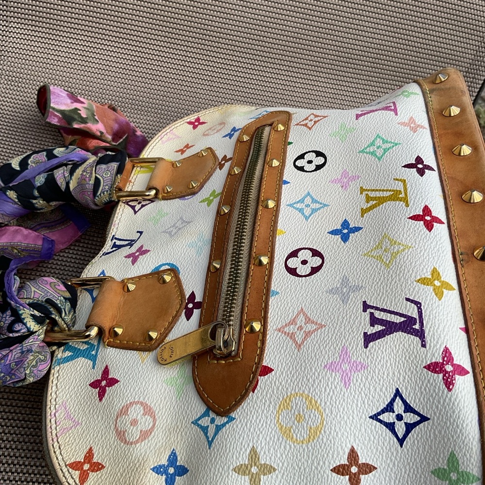 💕Louis Vuitton💕 White multicolored Alma pm SD0074 - Picture 4 of 14